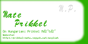 mate prikkel business card